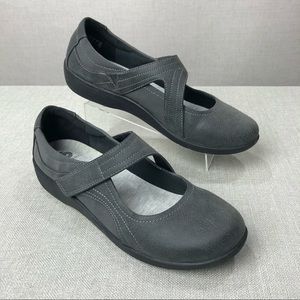 Clarks | Shoes | Clarks Sillian Bella Mary Jane Gray Comfort Shoes |  Poshmark